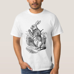Klassieke Alice in Wonderland de Witte Konijn Horl T-shirt