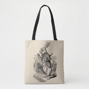 Klassieke Alice in Wonderland de Witte Konijn Horl Tote Bag