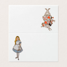 Klassieke Alice in Wonderland en het Witte Konijn Kaart