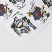 Klassieke Alice in Wonderland en White Rabbit Tissuepapier (Detail)