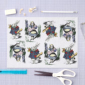 Klassieke Alice in Wonderland en White Rabbit Tissuepapier (Craft)