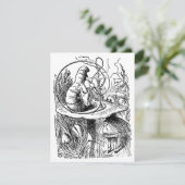 Klassieke Alice in Wonderland Hookah Rups Kaart (Staand voorkant)