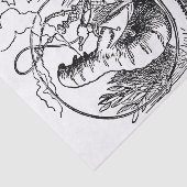 Klassieke Alice in Wonderland Hookah Rups Tissuepapier (Detail)