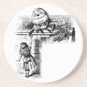 Klassieke Alice in Wonderland, Humpty Dumpty op mu Zandsteen Onderzetter