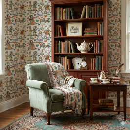 Klassieke Alice in Wonderland Kinderkamer Speelkam Behang