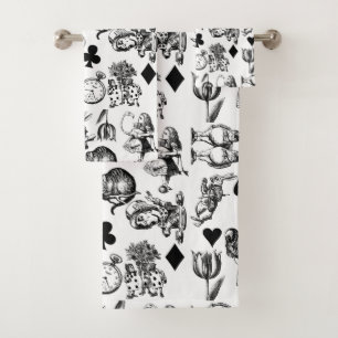 Klassieke Alice in Wonderland-personages Bad Handdoek