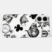 Klassieke Alice in Wonderland-personages Case-Mate iPhone Case (Achterkant (horizontaal))
