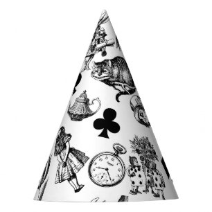 Klassieke Alice in Wonderland-personages Feesthoedjes
