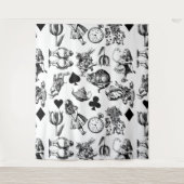 Klassieke Alice in Wonderland-personages: Originee Wandkleed (Voorkant)