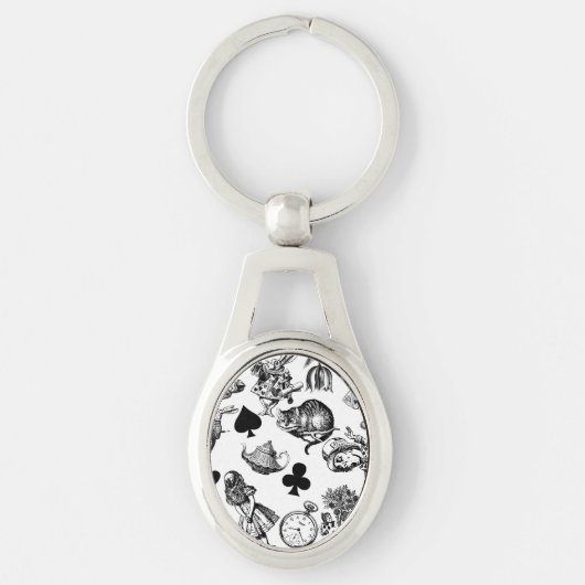 Klassieke Alice in Wonderland-personages Sleutelhanger (Voorkant)