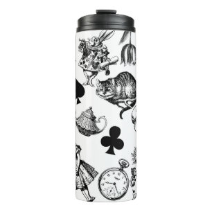 Klassieke Alice in Wonderland-personages Thermosbeker