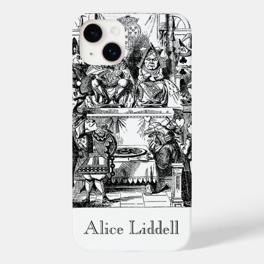 Klassieke Alice in Wonderland, proces van de Harte Case-Mate iPhone Case (Achterkant)