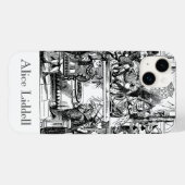 Klassieke Alice in Wonderland, proces van de Harte Case-Mate iPhone Case (Achterkant (horizontaal))