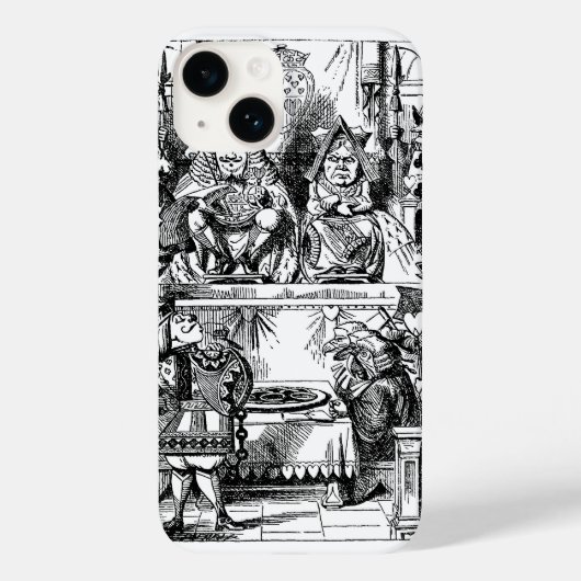 Klassieke Alice in Wonderland, proces van de Harte Case-Mate iPhone Case (Achterkant)
