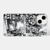 Klassieke Alice in Wonderland, proces van de Harte Case-Mate iPhone Case (Achterkant (horizontaal))