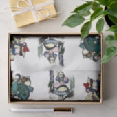 Klassieke Alice in Wonderland Rabbit Cheshire Cat Tissuepapier (Geschenk)