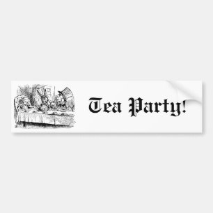 Klassieke Alice in Wonderland, Theesituatie Scene Bumpersticker