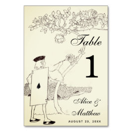 Klassieke Alice in Wonderland Trouwrozen Tuinman Kaart