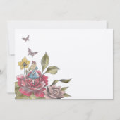 Klassieke Alice In Wonderland Uitermate Belangrijk Save The Date (Achterkant)