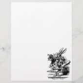 Klassieke Alice in Wonderland Witte Konijn als her Flyer (Voorkant)