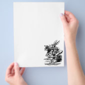 Klassieke Alice in Wonderland Witte Konijn als her Flyer (Hand)