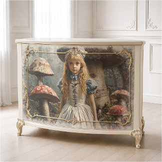 Klassieke Alice Surrealistische Paddenstoelen Bos Tissuepapier