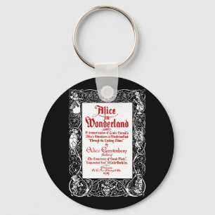 Klassieke Alice Titel Sleutelhanger