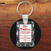 Klassieke Alice Titel Sleutelhanger (Voorkant)