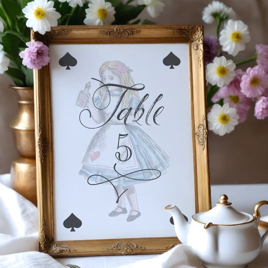 Klassieke Alice Wonderland Alice Drink Me Karakter Kaart