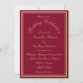 Klassieke alles in één RSVP website E-mail Chic br Kaart (Voorkant)