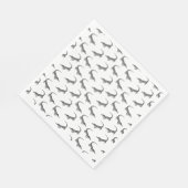 Klassieke alligator Print CUSTOM ACHTERGROND KLEUR Servet (Hoek)