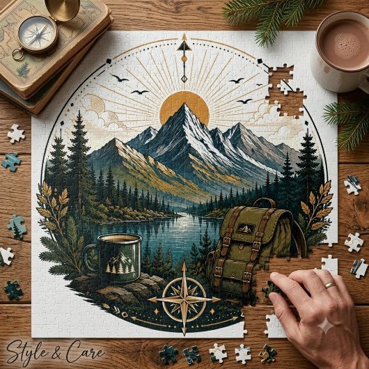 Klassieke Alpen Avontuur Landschapskunst Legpuzzel