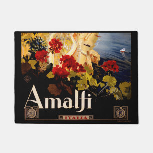 Klassieke Amalfi Italia Reis Grafische Poster Kuns Deurmat