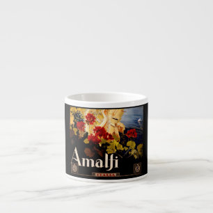 Klassieke Amalfi Italia Reis Grafische Poster Kuns Espresso Kop