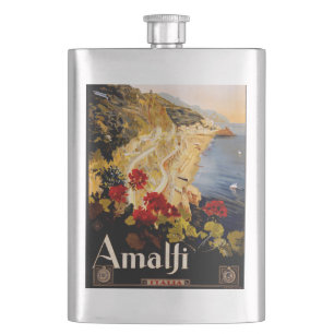 Klassieke Amalfi Italia Reis Grafische Poster Kuns Flacon