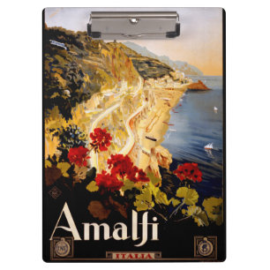 Klassieke Amalfi Italia Reis Grafische Poster Kuns Klembord