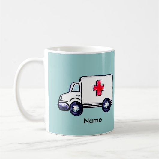 Klassieke ambulance koffiemok (Links)