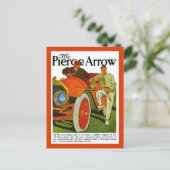  klassieke Amerikaanse 1900 Pierce Arrow-auto Briefkaart (Staand voorkant)