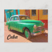 Klassieke Amerikaanse auto in Havana, Cuba-briefka Briefkaart (Voorkant)