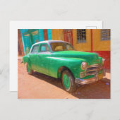 Klassieke Amerikaanse auto in Havana, Cuba-briefka Briefkaart (Voorkant / Achterkant)