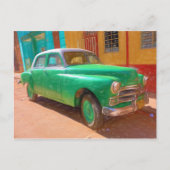 Klassieke Amerikaanse auto in Havana, Cuba-briefka Briefkaart (Voorkant)