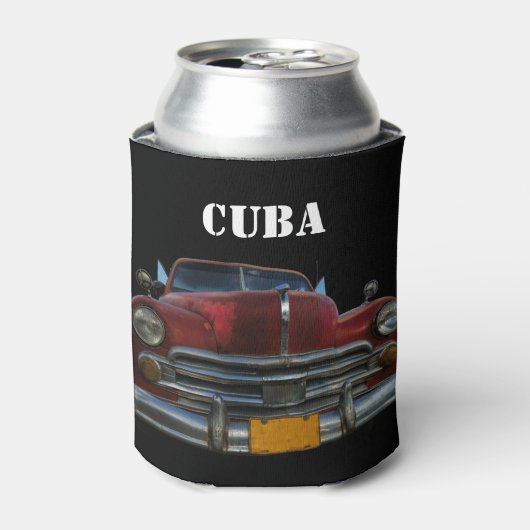 Klassieke Amerikaanse auto in Vinales, Cuba Blikjeskoeler (Blikje Voorkant)