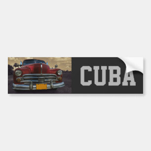 Klassieke Amerikaanse auto in Vinales, Cuba Bumpersticker
