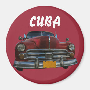 Klassieke Amerikaanse auto in Vinales, Cuba Magneet