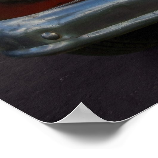 Klassieke Amerikaanse auto in Vinales, Cuba Poster (Hoek)