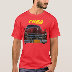 Klassieke Amerikaanse auto in Vinales, Cuba T-shirt