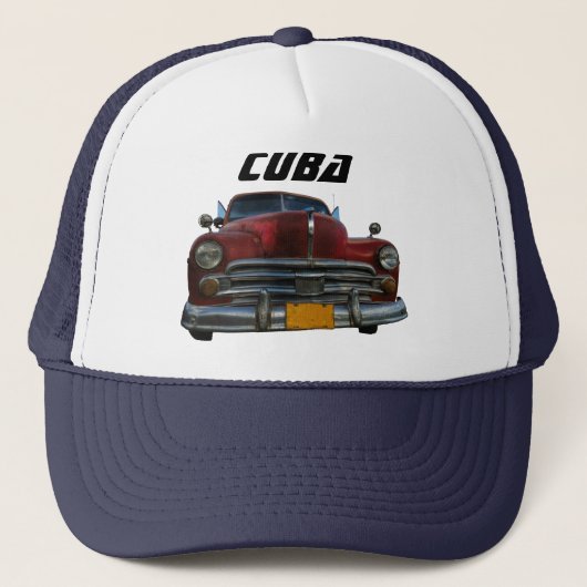 Klassieke Amerikaanse auto in Vinales, Cuba Trucker Pet (Voorkant)