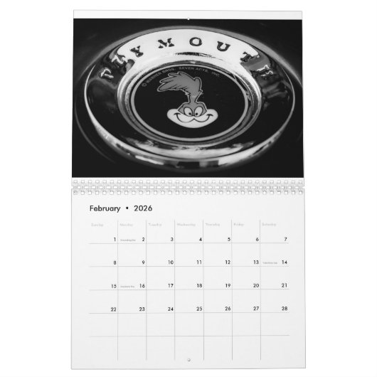Klassieke Amerikaanse Automobiel Kalender (Feb 2026)