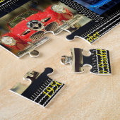 Klassieke Amerikaanse Automobiles uit de jaren vij Legpuzzel (Zijkant)