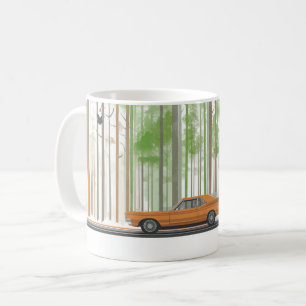 Klassieke Amerikaanse auto's muur kunstprint, Vint Koffiemok